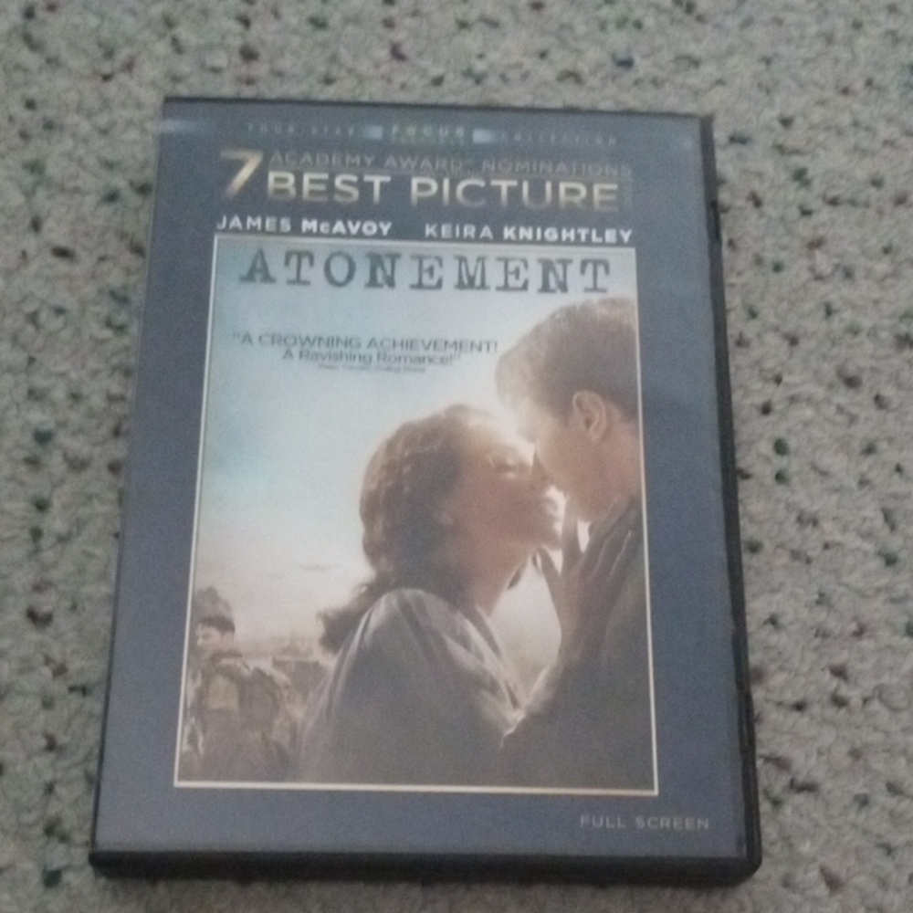 Atonement DVD Full Screen Edition
